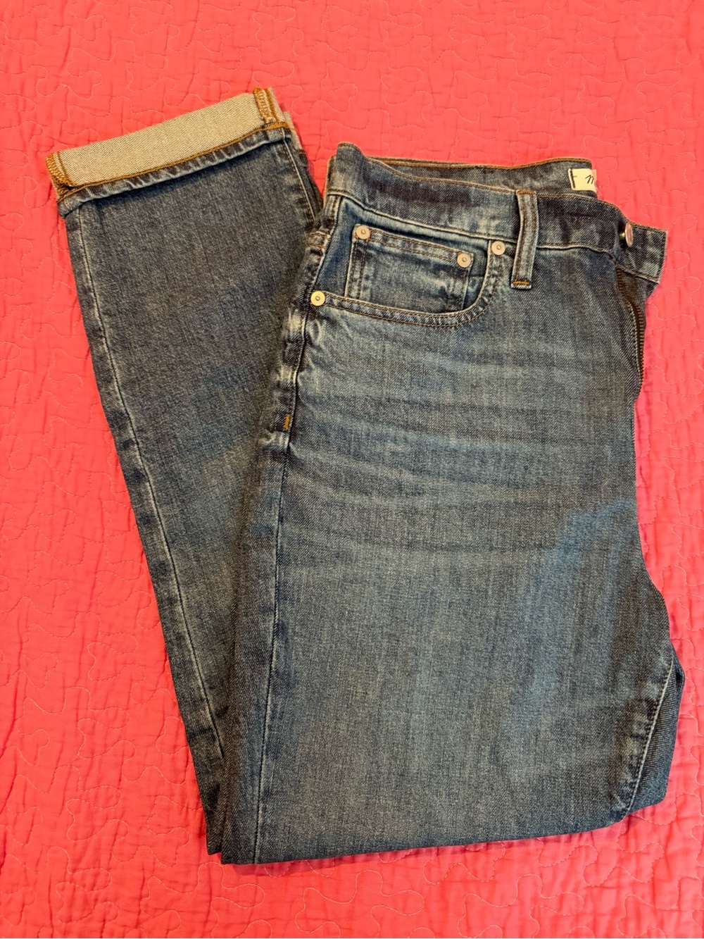 Women’s Madewell high rise slim boy jeans